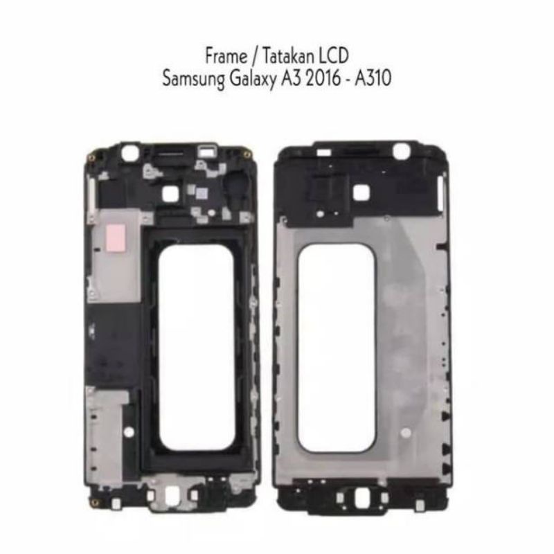 FRAME LCD TULANG LCD BEZZEL BAZEL MIDDLE SAMSUNG GALAXY A3 A310 2016 ORIGINAL