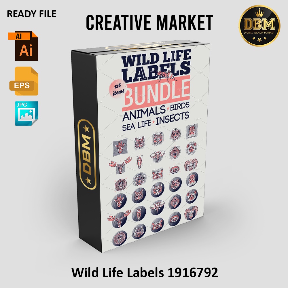 Wild Life Labels - Vector Designs - Business Branding