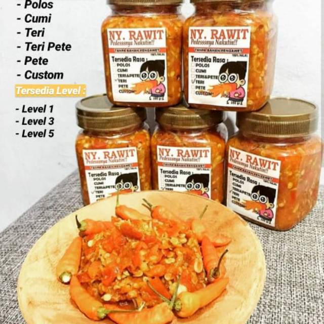 

Sambal Ny.Rawit 250gr - Polos