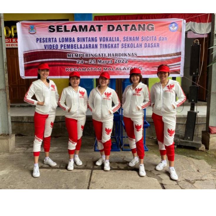 Harga Bersahabat.. BAJU SENAM MERAH PUTIH/BAJU SENAM INDONESIA/BAJU SENAM WANITA