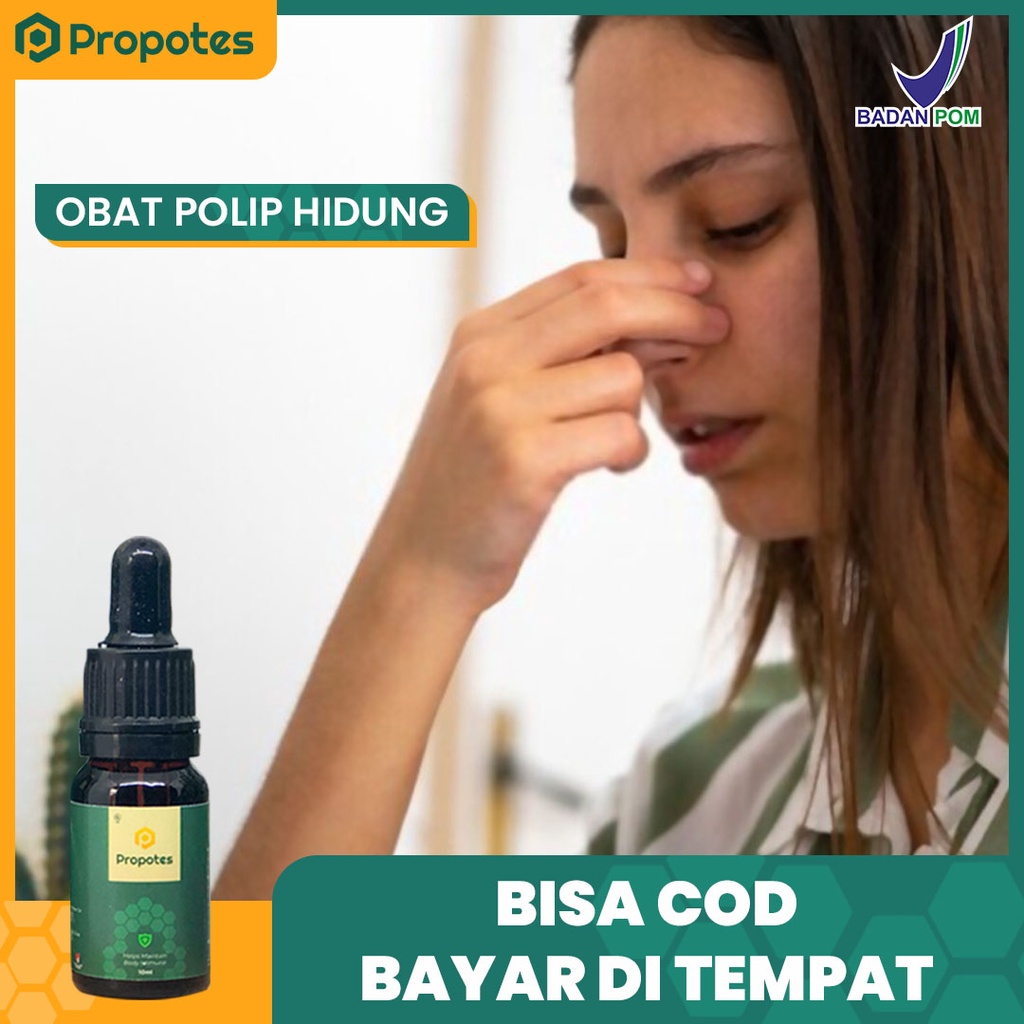 Propolis Obat Polip Hidung, Sinusitis Tanpa Operasi Hidung Kesumbat, Hidung Mampet - PROPOTES 10ml