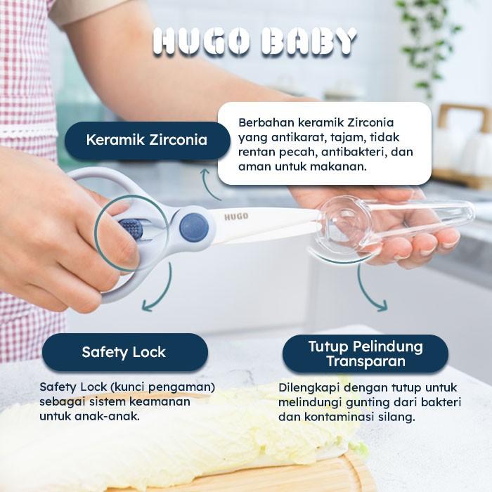 Hugo Baby - Ceramic Food Scissor