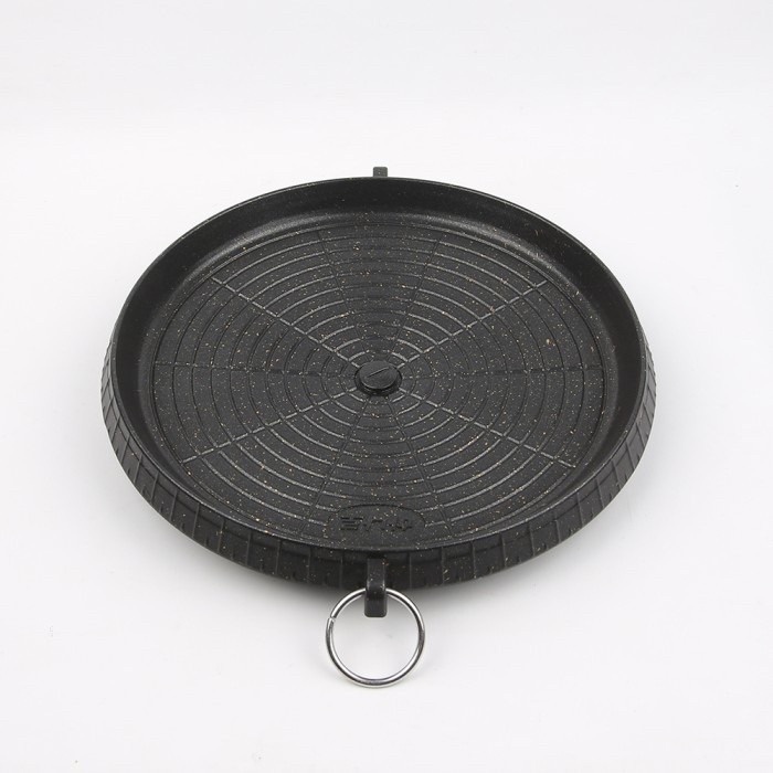 Round Grill Pan Bulgogi BBQ Panggangan Bulat Roaster 35cm Q2-8930 0803