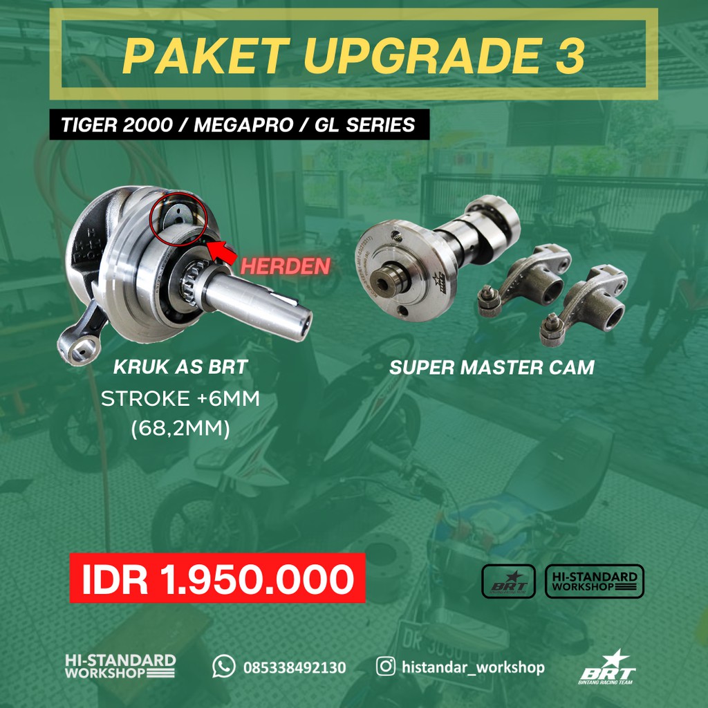 PAKET 3 NOKEN AS KRUK AS STOKE LANGKAH 68 BRT TIGER MEGAPRO GL SERIES