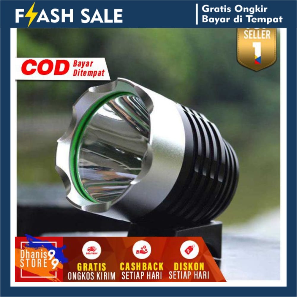 Lampu Sepeda MTB Murah Lamp Sepedah Gunung Headlamp Aksesoris Speda Ontel Perlengkapan Outdoor COD