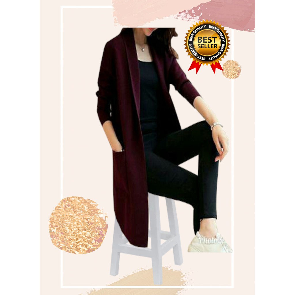 VISIONONLINE - CARDIGAN WANITA KOREAN STYLE LENGAN PANJANG / CARDIGAN WANITA / CARDIGAN BABYTERI