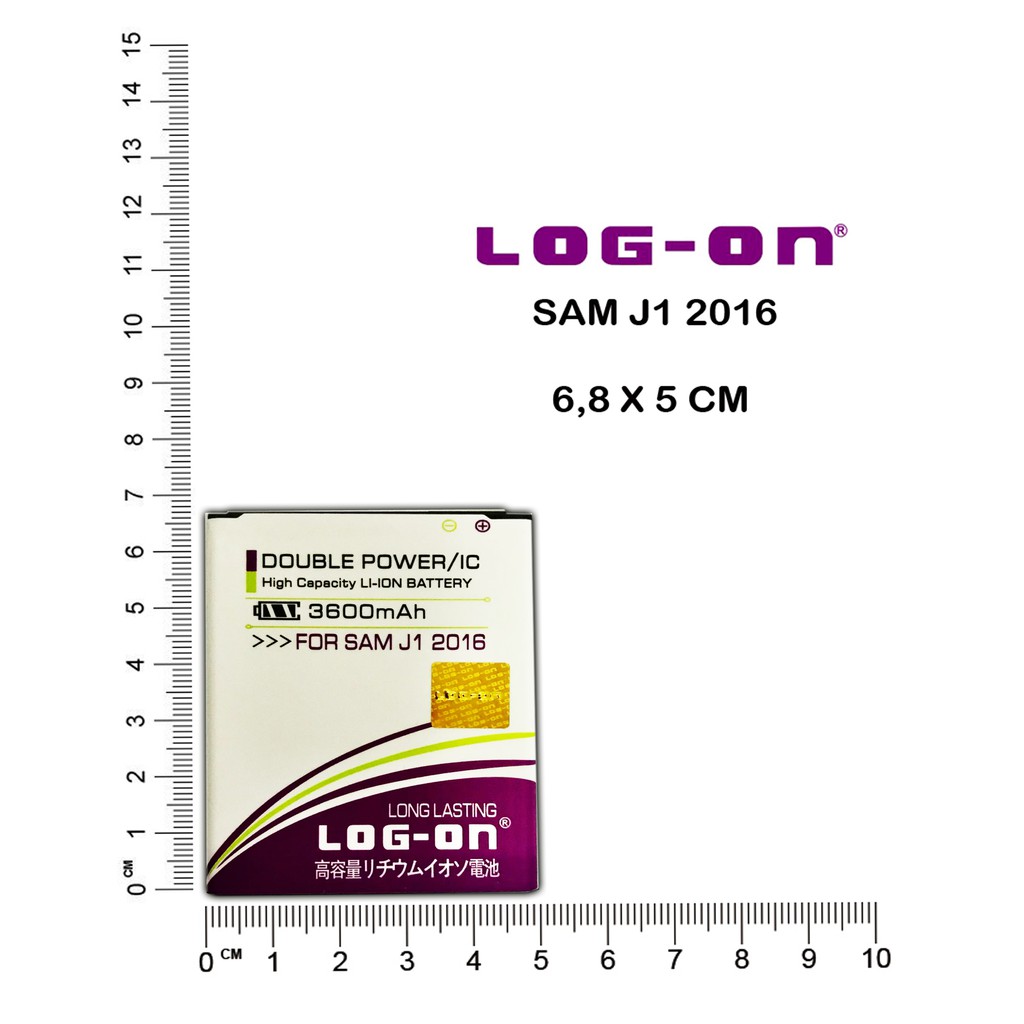BATERAI SAMSUNG J1 2016 BATRE DOUBLE POWER BATTERY LOG-ON
