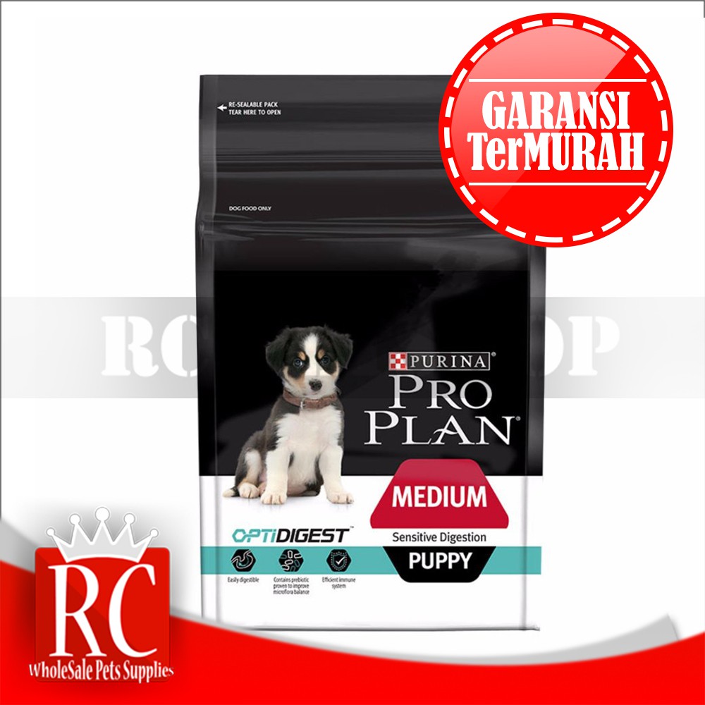 Makanan Anjing Sensitif pencernan Trah Sedang PRO PLAN Medium Puppy Sensitive Digestion 2.5Kg