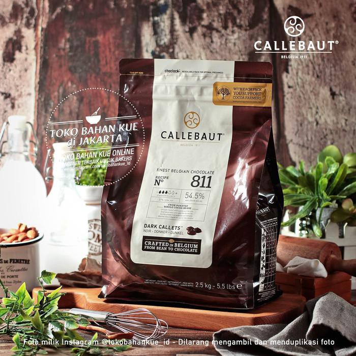 

PROMO - CALLEBAUT 811NV 250GR DARK CHOCOLATE COUVERTURE 54,5% COKELAT BAKING