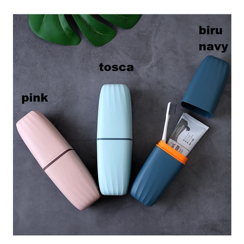 Travel Box Tempat Penyimpanan Peralatan Sikat Gigi / Kotak Sikat Gigi Traveling