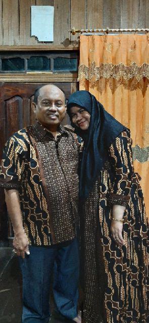 Gamis Batik Parang Sogan Size Standar Dan Jumbo Resleting Depan Bahan Katun Mataram Primisima