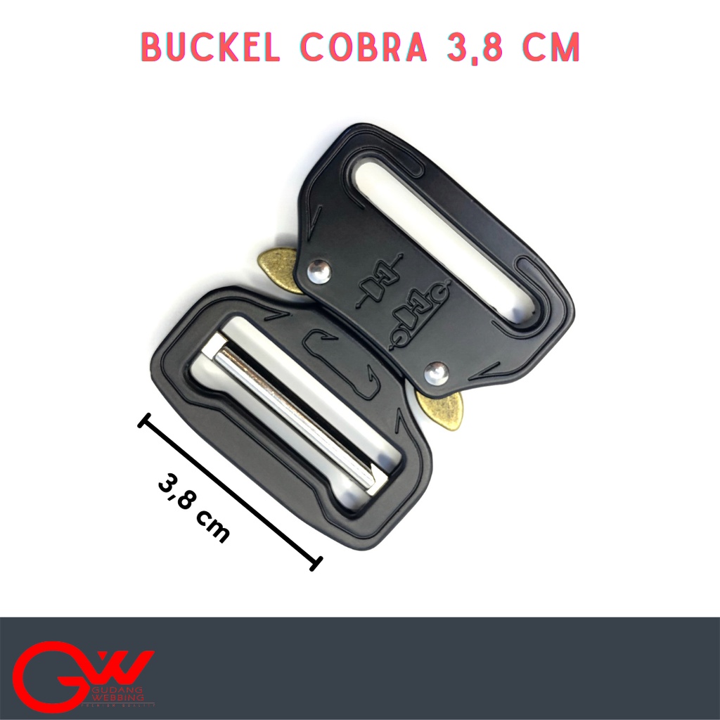 Cobra Buckle tactical 38mm / selot besi cobra 38mm