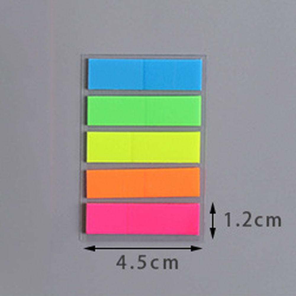 Lanfy Fluorescent Memo Pad Kantor Perlengkapan Sekolah Kertas Neon Memo Sticker Paper Colored Memo Pad