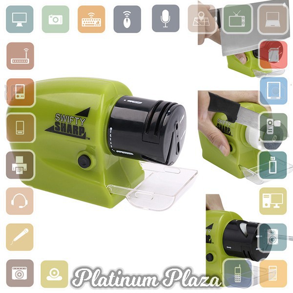 Swifty Sharp Electric Sharpener / Pengasah Pisau Elektrik - Green`60PAPN-