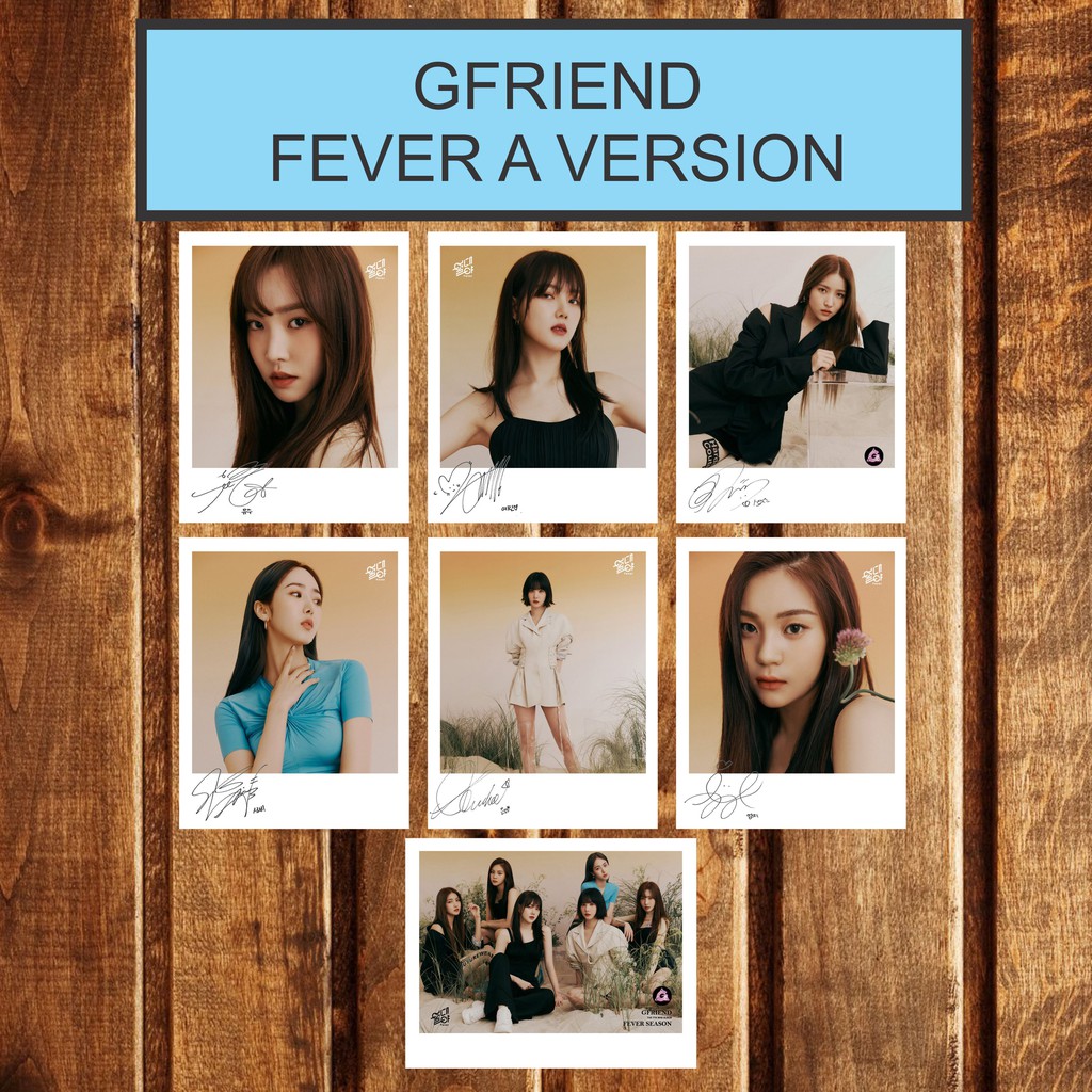 GFRIEND SIGNED KPOP POLAROID FEVER SINGLE