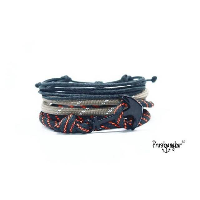 Gelang Tali Prusik Jangkar / Gelang Prusik Jangkar / Gelang paracord / Gelang paket / gelang tali