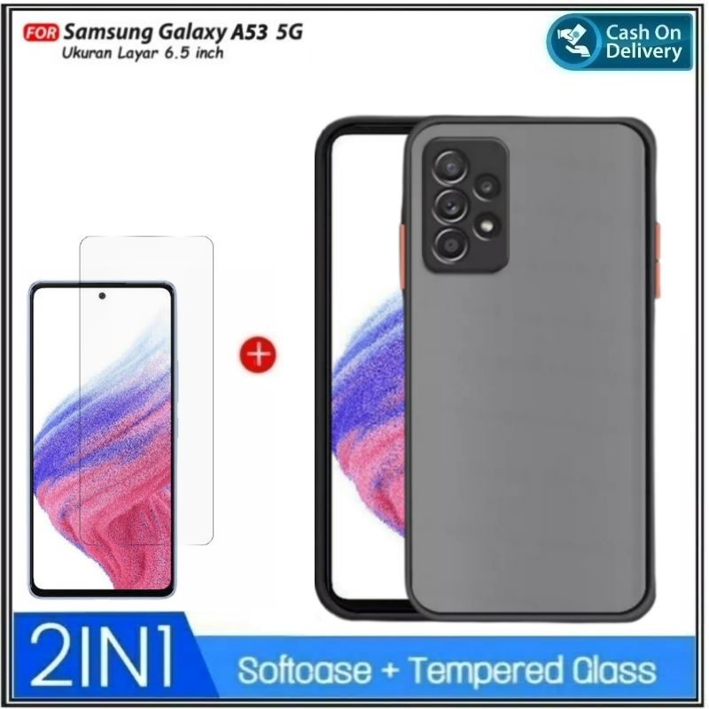 PROMO Paket 2in1 CASE Samsung Galaxy A13 4G A23 4G A03 Core A03 LTE 2022 Soft Hard My Choice Aero Dove Matte Premium Casing Slim Cover Shockproof Free Anti Gores Layar Premium Quality