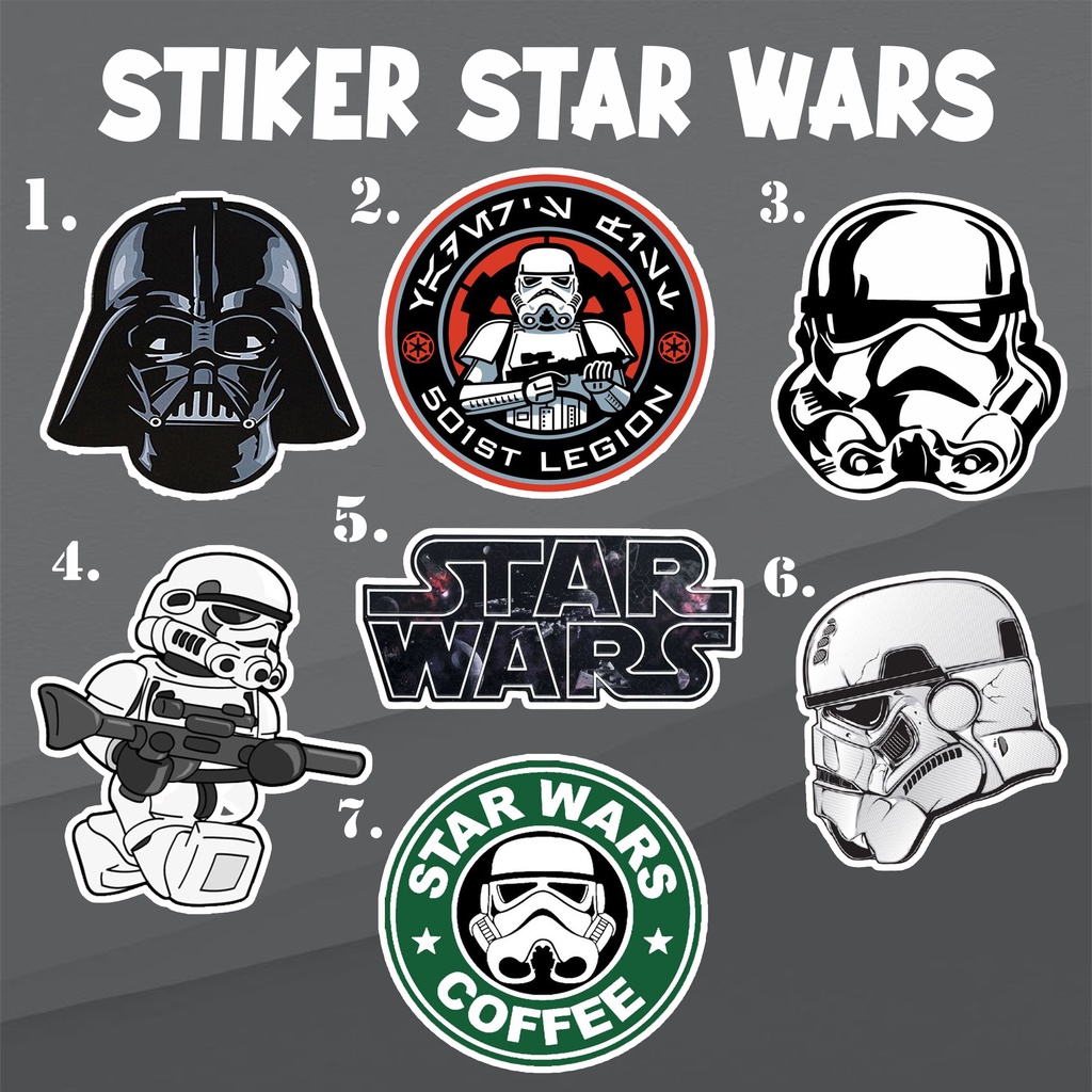 

VOL 6 STIKER STAR WARS | STIKER HANDPHONE | STIKER LAPTOP | ANTI AIR | STIKER TUMBLR