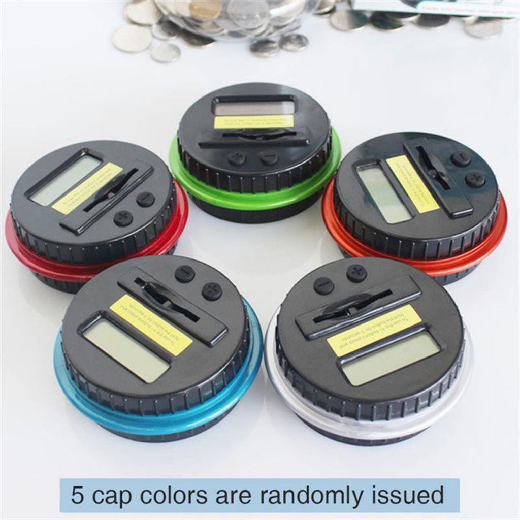 Lanfy Celengan Koin Lucu Kreatif LCD Display USD EURO GBP Bentuk Celengan Hadiah Coin Organizer