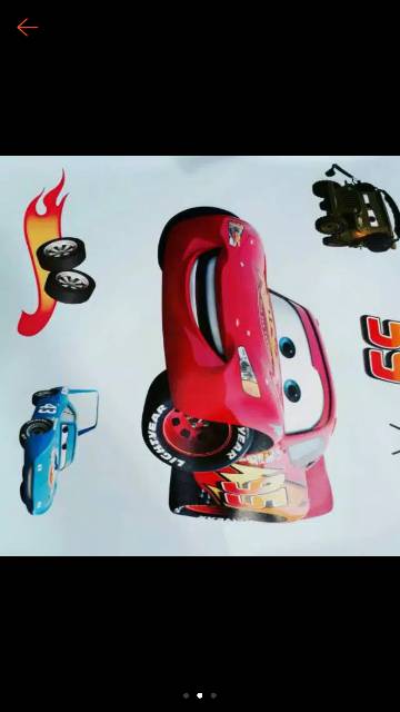 WALLPAPER DINDING MOTIF CAR 10m x 45cm