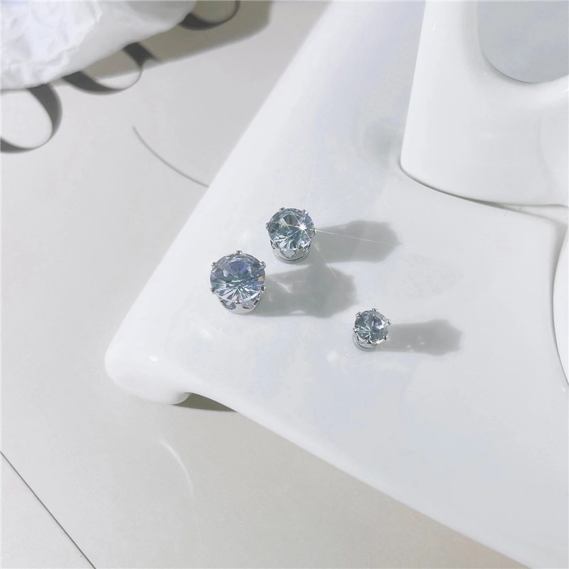 Anting Magnetik Bahan Zirconia Gaya Korea Untuk Aksesoris