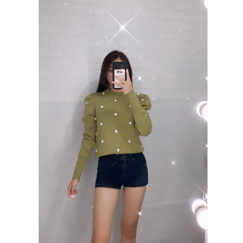 Vika Knit Pompom Tops Import TM C102 Cardigan rajut bahan import / Dress rajut import / Dress Maxi /