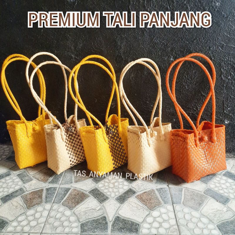 Tas Selempang Bucket Serut Bahan Anyaman Jali Premiun Tas Slingbag Fashion Wanita READY