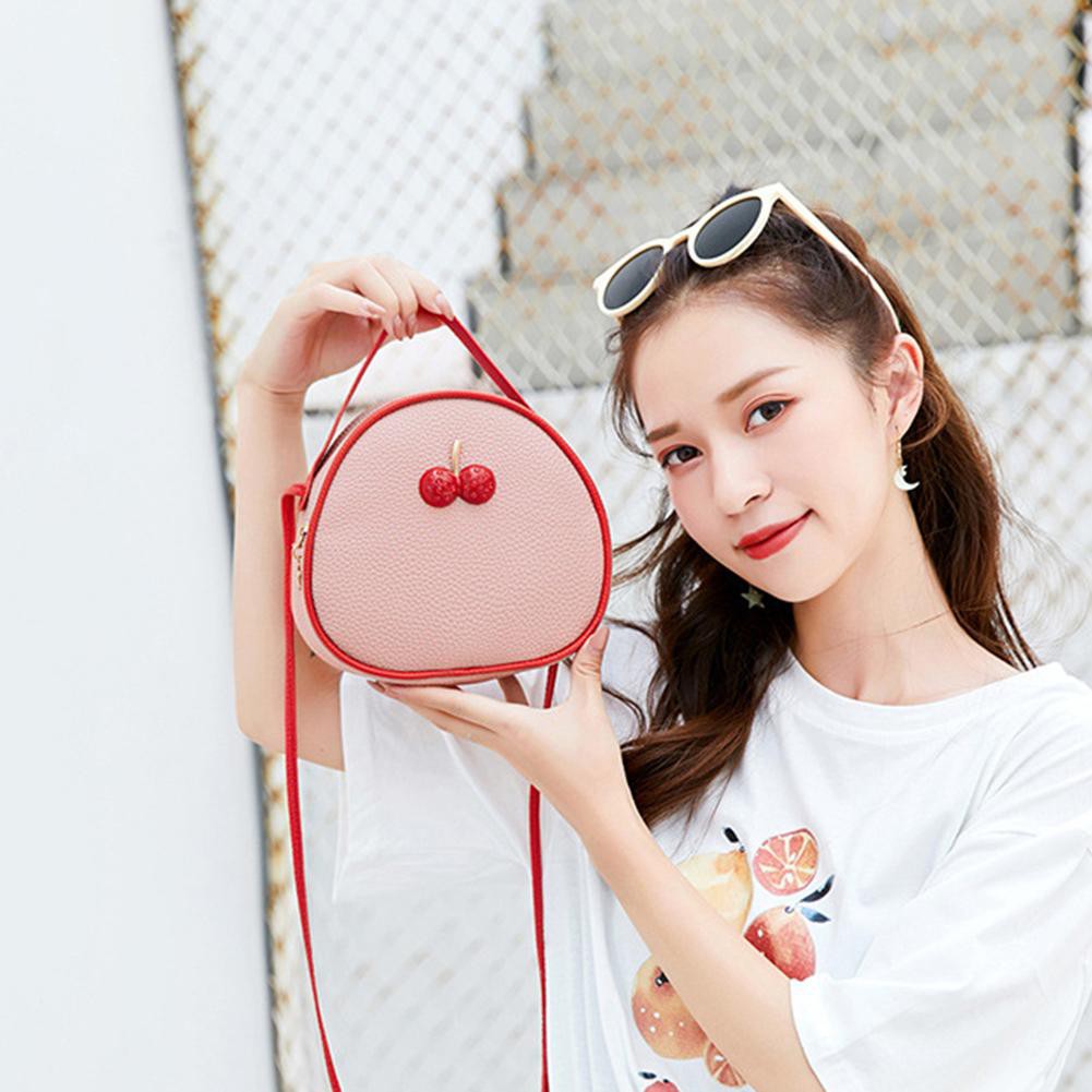 Tas Import Wanita Murah Slempang Kecil Selempang Mini Jinjing Travel Kulit Korea A CHERRY