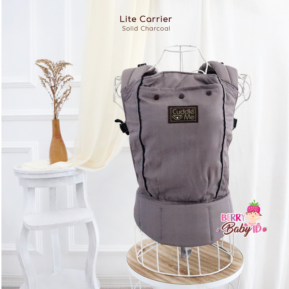 Cuddle Me Lite Carrier Solid Colour Gendongan Depan Gendongan Bayi Berry Mart