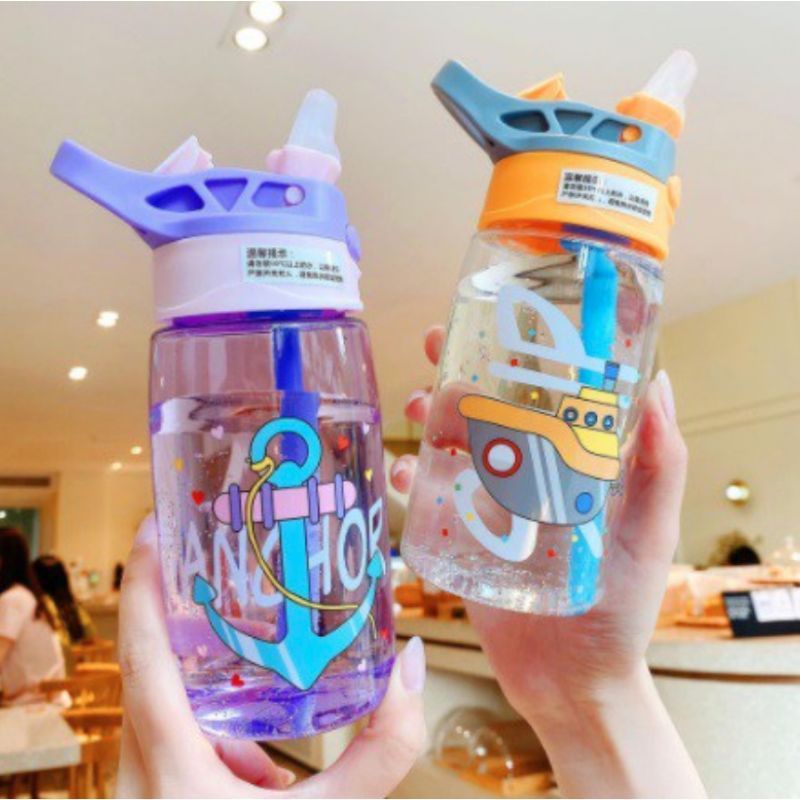 Botol Minum Anak Karakter TRANS COUNTRY SEA 038 / 480ML FRE Kotak BPA FREE