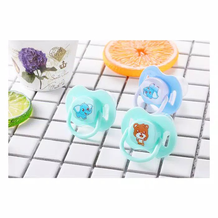 Empeng dot bayi karakter full silikon aman / Baby pacifier