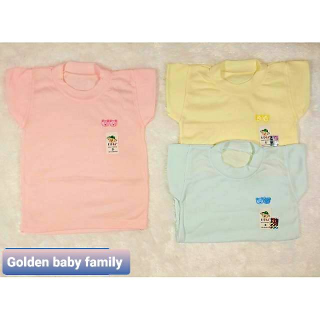 6 pcs kaos oblong kidka 0-xl polos warna