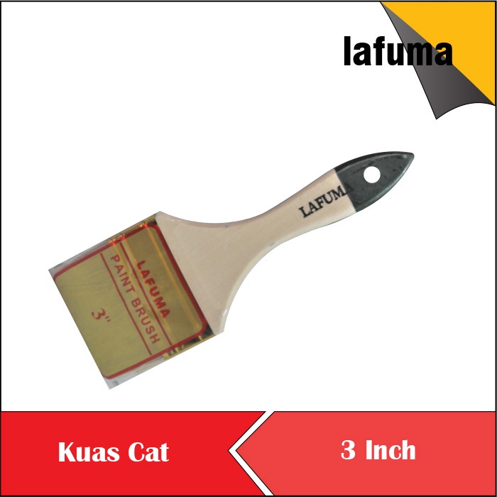 Jual Kuas Cat Koas Gagang Kayu Paint Brush Tembok Kayu Besi Tebal