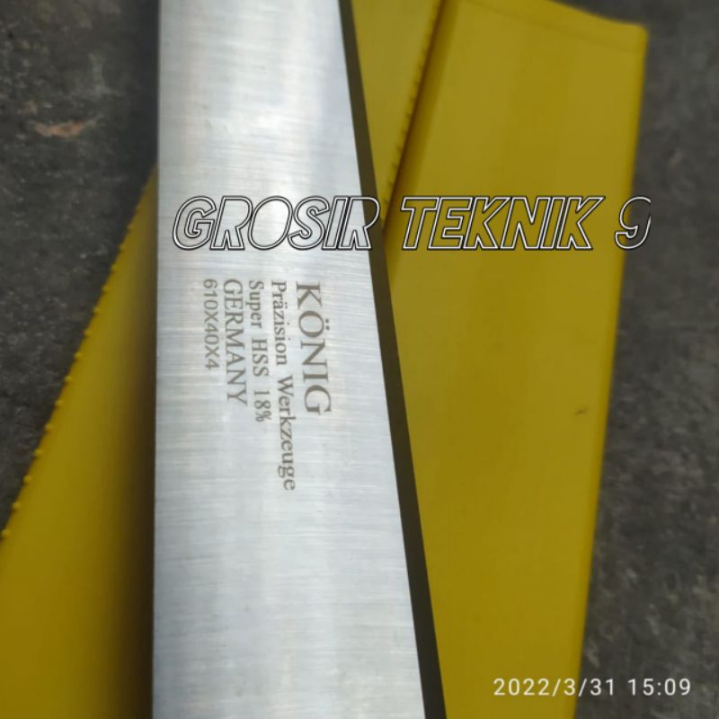 Konig Hss 18% Planer knife 610 x 40 x 4 mm Mata Pisau Serut Planer Duduk
