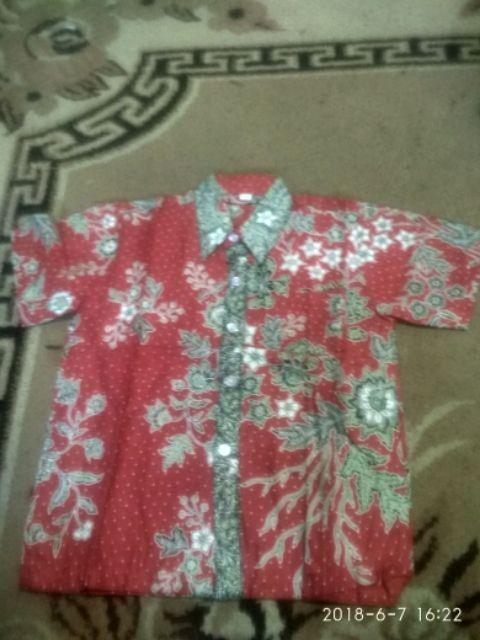 Hem Kemeja Batik Anak Cowok Kd Melati Warna