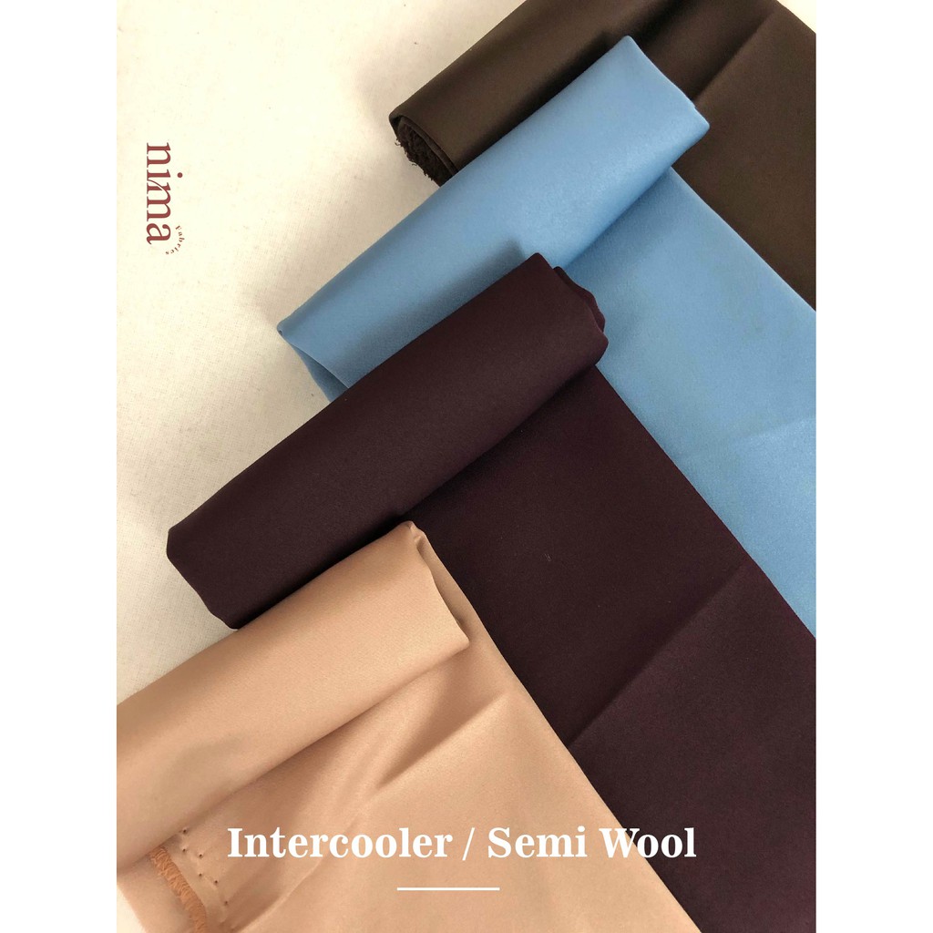 1/2 meter Kain SEMI WOOL Intercooler bahan Jas / celana / seragam dinas (lebar 1,5m)