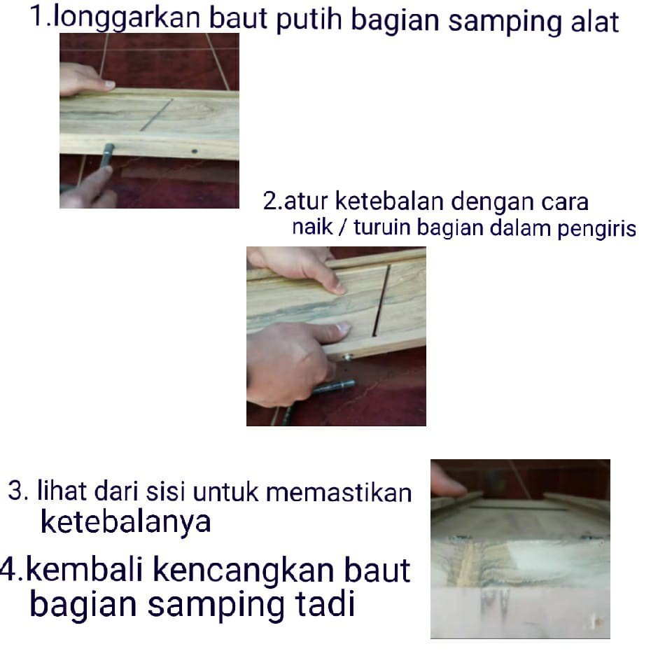 Alat Irisan Bawang Kayu Jati Asli Pengiris Serbaguna