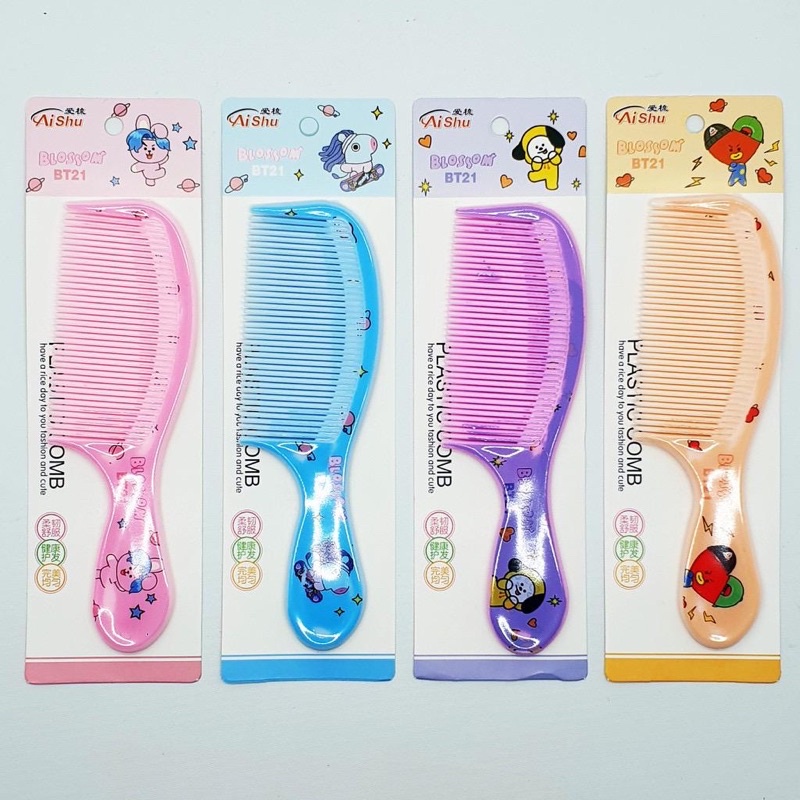 Sisir Rambut Import Fancy Karakter/AISHU Sisir Rambut Karakter Gagang / Hair Comb / Sisir Fancy Rapat Lucu