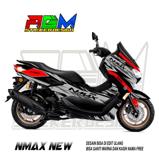Decal Nmax//Sticker Nmax Full Body Motif Abstrak AGM022