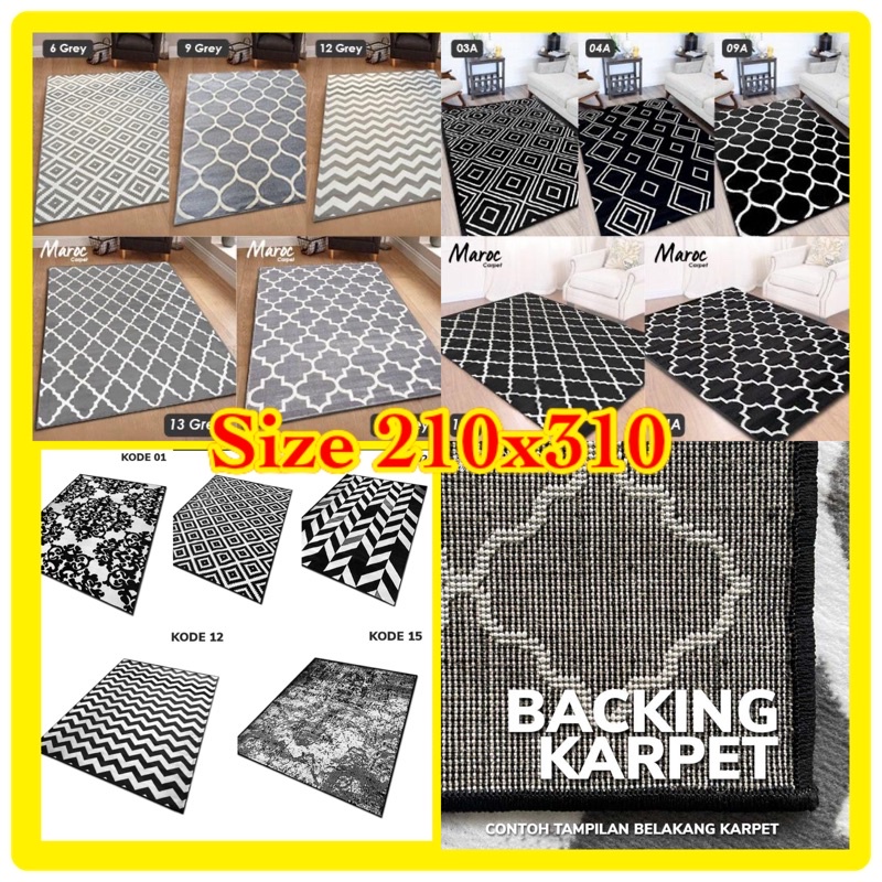 KARPET MAROC COLLECTIONS SIZE 210X310 (JUMBO)