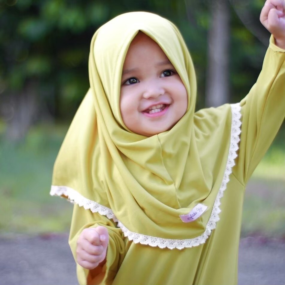  Jilbab  Anak Hijab Bayi Aiska Hijab Polos Jilbab  Daily 