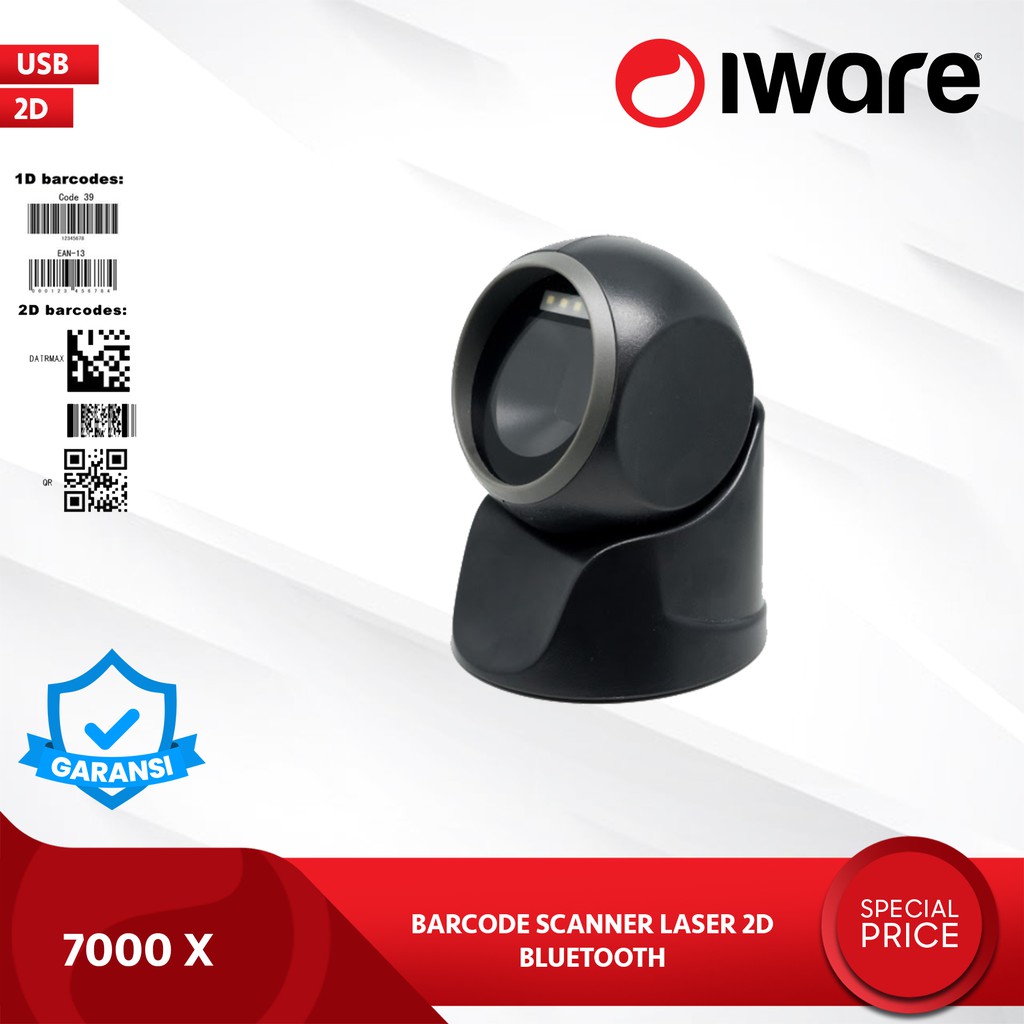 Iware Bacode Scanner 2D Omni Directional Iware 7000X E-Faktur Usb