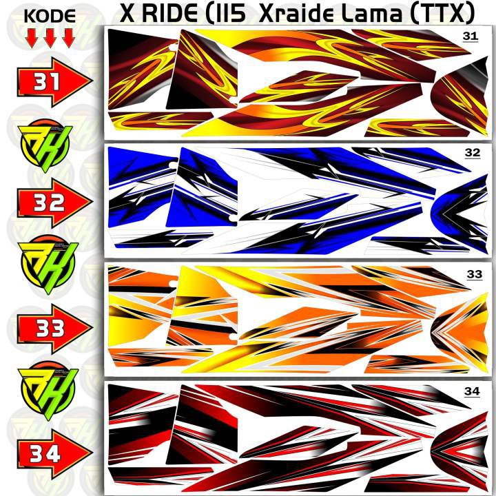 Stiker Striping Xride 115 Lama TTX Variasi RK31