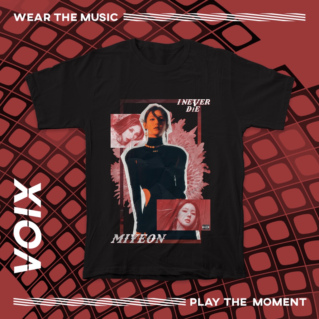 Kaos Kpop (G)I-DLE "I Never Die" Tee - Soyeon Miyeon Minnie Yuqi Shuhua