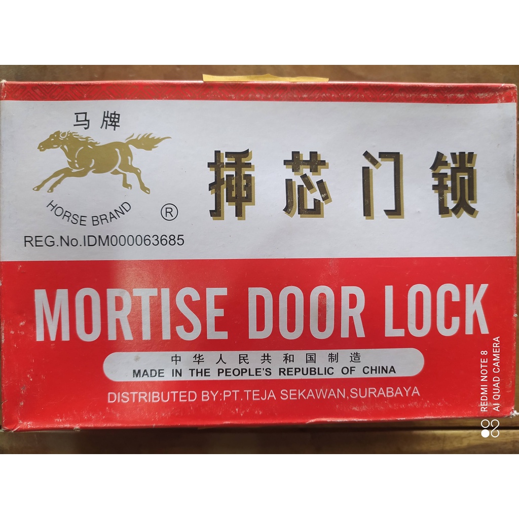 Kunci Pintu Kuda Besar / Slot Kuda / Mortise Door Lock Ukuran Besar