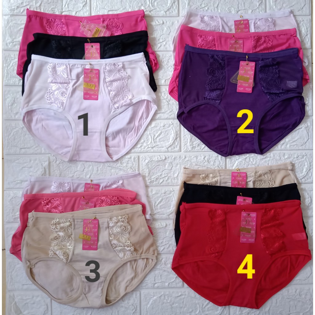 CD / Celana Dalam Renda Exxe Ladies 3 pcs