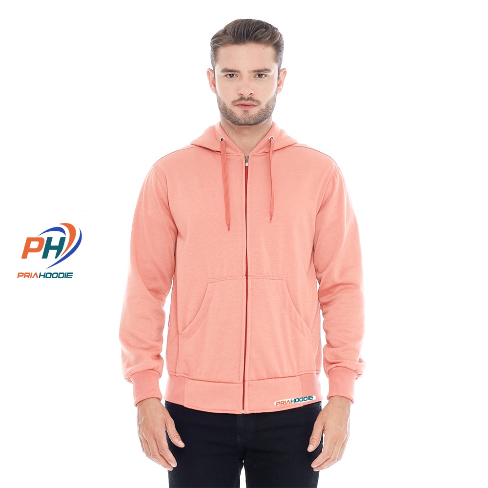 PriaHoodie Jaket Hoodie Zipper Polos Pria Cowok Laki Laki M - XXL (Bisa Cod)-SALEM