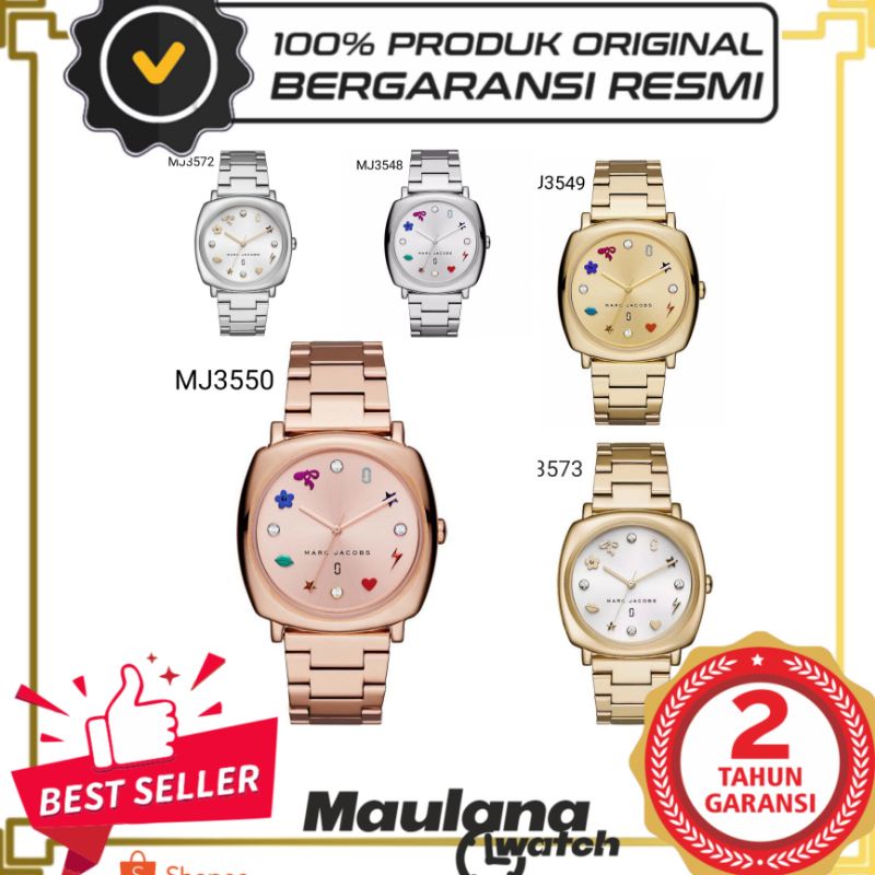 JAM TANGAN PRIA WANITA | RANTAI | KULIT | KARET | MURAH | pria - marc jacobs strap all stainless ste