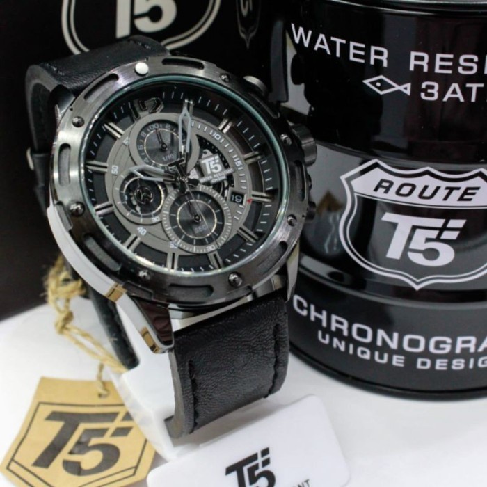 Jam Tangan Pria T5 H3639 T5 H 3639 original chrono aktif bergaransi free tin box