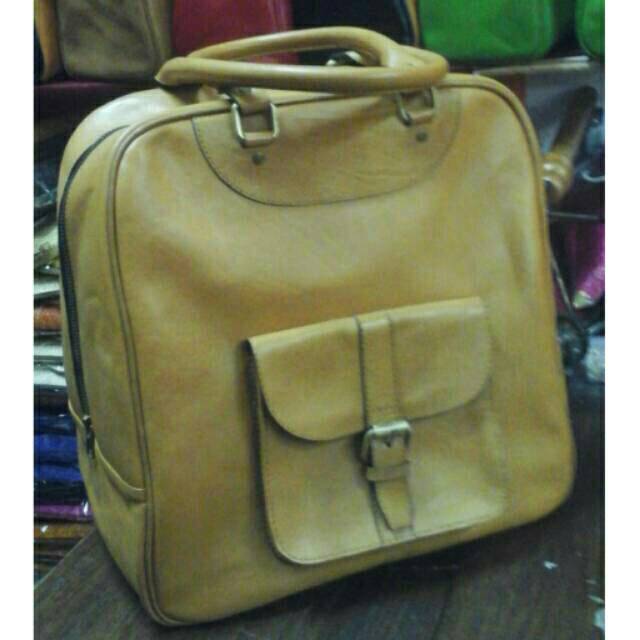 Tas Travel Bag Kulit Sapi
